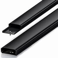 CANALINA PVC NERO 40X40  ASG8A